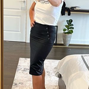 Imperial black shiny cotton